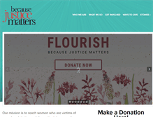 Tablet Screenshot of becausejusticematters.org